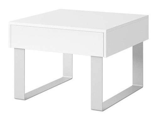 Budapest bútor webáruház Győr - Kisasztal Providence B135 (Fehér + Fényes fehér) - Bútor | Hálószoba bútorok | Hálószoba mellékasztalok olcsó bútorok