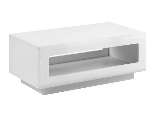 Budapest bútor webáruház Győr - Dohányzóasztal Austin H102 (Fehér + Fényes fehér) - Bútor | Nappali bútorok | Nappali Dohányzóasztalok olcsó bútorok