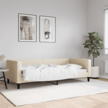 Bútor Győr Sopron bútor webáruház Krémszínű szövet kanapéágy 90 x 200 cm