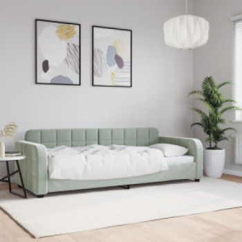 Bútor Győr Sopron bútor webáruház Világosszürke bársony kanapéágy keret 80 x 200 cm