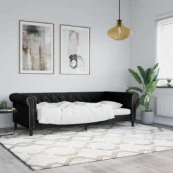 Bútor Győr Sopron bútor webáruház Fekete műbőr kanapéágy keret 80 x 200 cm