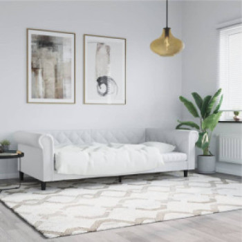 Bútor Győr Sopron bútor webáruház Fehér műbőr kanapéágy 90 x 200 cm