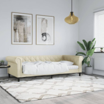 Bútor Győr Sopron bútor webáruház Krémszínű műbőr kanapéágy 90 x 200 cm