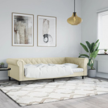 Bútor Győr Sopron bútor webáruház Krémszínű műbőr kanapéágy 100 x 200 cm
