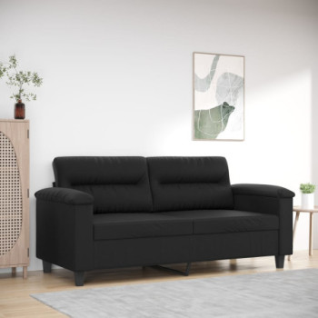 Bútor Győr Sopron bútor webáruház 2 személyes fekete műbőr kanapé 140 cm