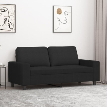 Bútor Győr Sopron bútor webáruház Kétszemélyes fekete szövetkanapé 140 cm