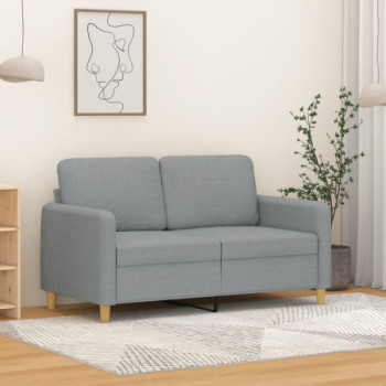 Bútor Győr Sopron bútor webáruház Kétszemélyes világosszürke szövetkanapé 120 cm