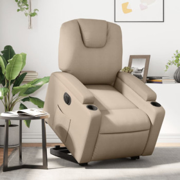 Bútor Győr Sopron bútor webáruház Elektromos cappuccino műbőr felállást segítő dönthető fotel