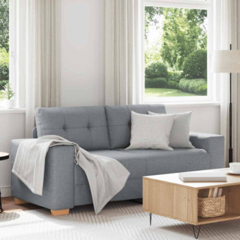 Bútor Győr Sopron bútor webáruház Világosszürke szövet loveseat kanapé 140 cm