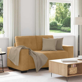 Bútor Győr Sopron bútor webáruház Barna bársony loveseat kanapé 120 cm