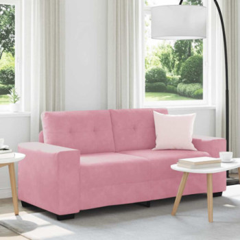 Bútor Győr Sopron bútor webáruház Rózsaszín bársony loveseat kanapé 140 cm