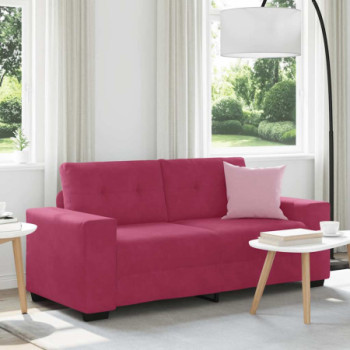 Bútor Győr Sopron bútor webáruház Bordó bársony loveseat kanapé 140 cm
