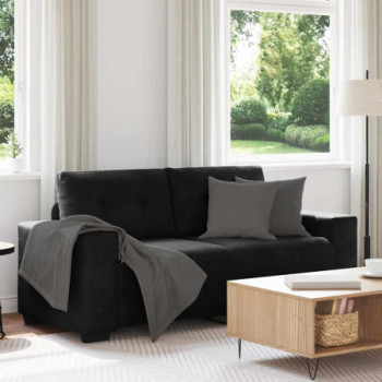 Bútor Győr Sopron bútor webáruház Fekete bársony loveseat kanapé 140 cm