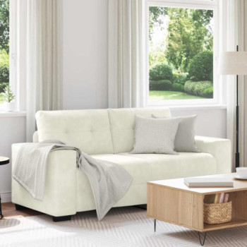 Bútor Győr Sopron bútor webáruház Krém bársony loveseat kanapé 140 cm