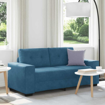 Bútor Győr Sopron bútor webáruház Kék bársony loveseat kanapé 140 cm