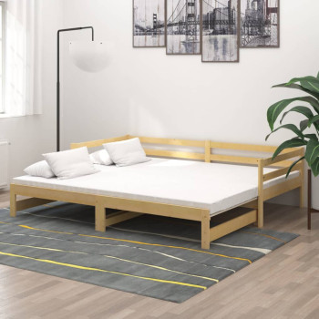 Bútor Győr Sopron bútor webáruház Tömör fenyőfa kihúzható kanapéágy 2 x (90 x 200) cm