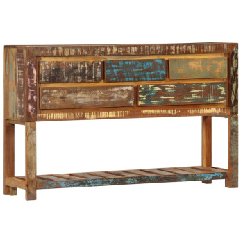 Bútor Győr Sopron bútor webáruház Tömör újrahasznosított fa tálalószekrény 120 x 30 x 75 cm